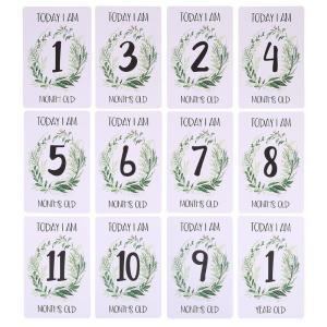 for Creative DIY 0-12 Month Baby "My First Year" Pictures Display Paper Photo Cards Commemorate Kids Growing Memory Gift