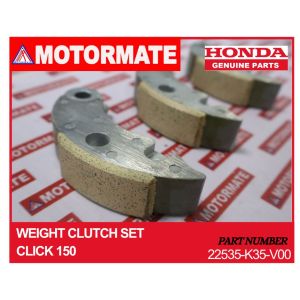HONDA GENUINE PARTS WEIGHT CLUTCH SET CLICK 150 PART #22535-K35-V00