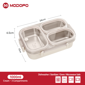【Ready Stock】Microwaveable Compartment Stainless Steel Lunch Box