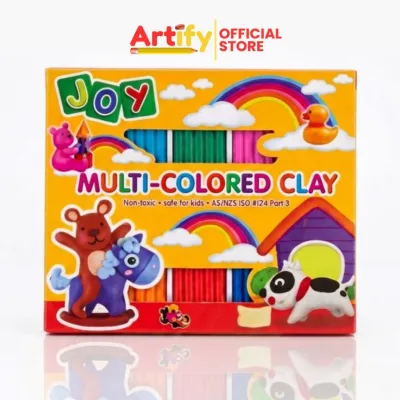JOY Multi-Colored Clay 10 Colors (SCL3010) | Non-Toxic Kids Modeling Clay