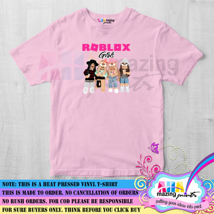 KIDS SHIRT ONLY ❤ ROBLOX GIRLs SQUAD ❤ Girl Fashion Top, Unisex Statement  Casual Custom Gaming Shirts Wear Girl's Trending Viral OOTD High Quality  Round Neck Birthday Christmas Gift ❤ AHAmazing Prints