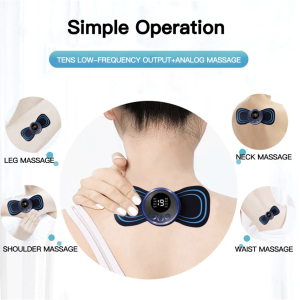 GARANSI 100% UANG KEMBALI EMS Neck Massager Portable Alat Pijat Terapi electric Leher Punggung Original Alat Pijat badan pegal elektrik getar listrik pemijat punggung kepala leher kaki tangan seluruh badan pijat elektric alat terapi