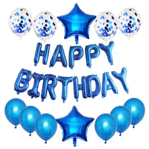 🔥SG LOCAL STOCK🔥High quality Happy Birthday Balloon Party Decoration Set Letter Balloon Banner Decoration Confetti Balloon Children Adult Birthday Star Foil Balloon Heart Foil Balloon
