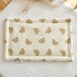 หมอนป้องกันสำหรับเด็กทารกผ้าตาข่ายผ้าฝ้ายหมอน3D เบาะนอนผ้ากำมะหยี่ Doudou สำหรับเด็กแรกเกิด