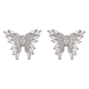 Sparkling Butterfly Earphone Clip For Freeclip Durability Electroplated Copper Universal Fit Easy Snap On Secure