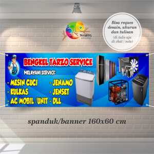 Cetak Spanduk Banner Bengkel Service