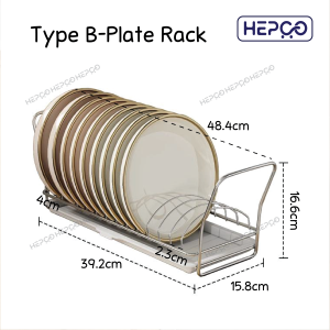 Stainless Steel Dish Rack Countertop Rack With Drain Tray Multifunction Storage Rack Under Sink