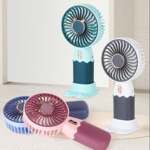 USB Rechargeable S - 17 Portable Mini Turbo Fan – High-Power Handheld Digital Display S17