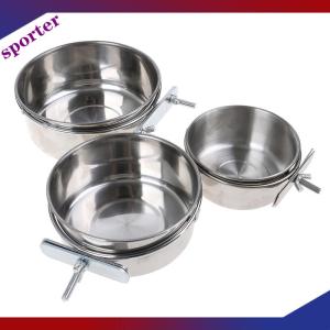 Sporter Bát treo cho thú cưng Bát lồng đựng thức ăn cho chim và mèo bằng thép không gỉ