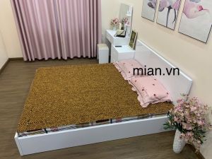Chiếu Hạt Gỗ Bách Xanh Cao Cấp  Hạt 1.2cm - Chiếu Hạt Gỗ Mian ( Hình Thật )