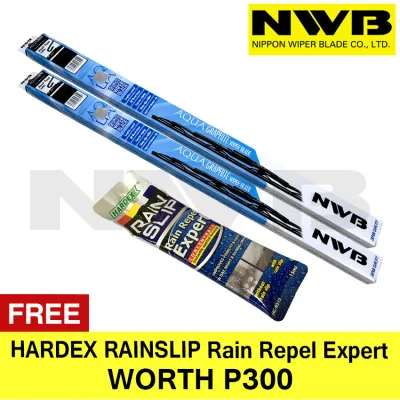 NWB AQUA Wiper Blade for Toyota Vios 2003-2006 and Wigo 2014-2022 Raize (SET)
