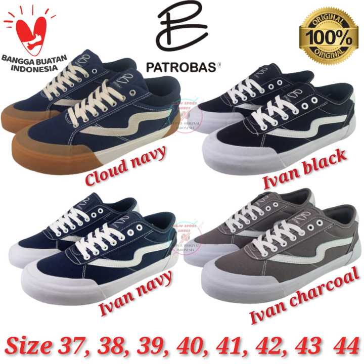 SEPATU PATROBAS IVAN LOW BLACK WHITE PATRO EQUIP HIGH ORIGINAL ...