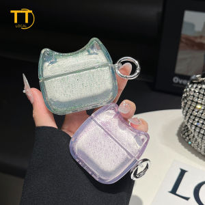Tri-Town Glitter Case for Airpods Pro 2 Airpods 4 Case Airpods 3/2/1 TPU Airpods Case Anti-loss Shockproof Cover