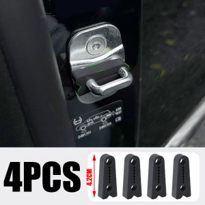 4PCS Car Door Anti Shock Pad Silicone Soundproof Gasket Auto Lock Buckle Protector Cover Buffer Damper Universal Accessories
