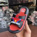 Dép lê trẻ em bé trai siêu nhân người nhện spider man cao su mềm. 