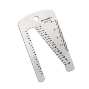 Stainless Steel Measuring Tool Watchband Ruler Leather Craft Watch Repair Watch Belt Repairing Manual Stencil Template