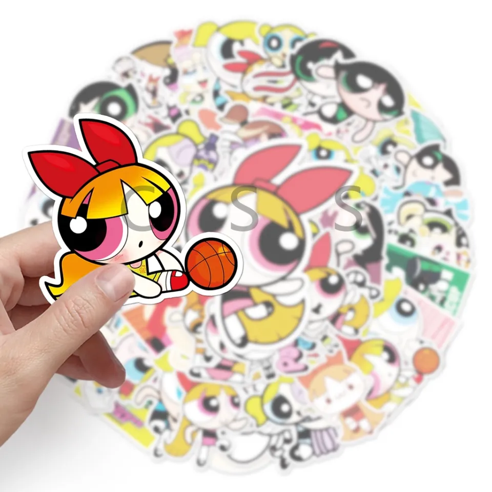 CSS 50Pcs/Set The Powerpuff Girls Graffiti Waterproof Sticker Cartoon DIY  Cute Decorative Stickers | Lazada PH