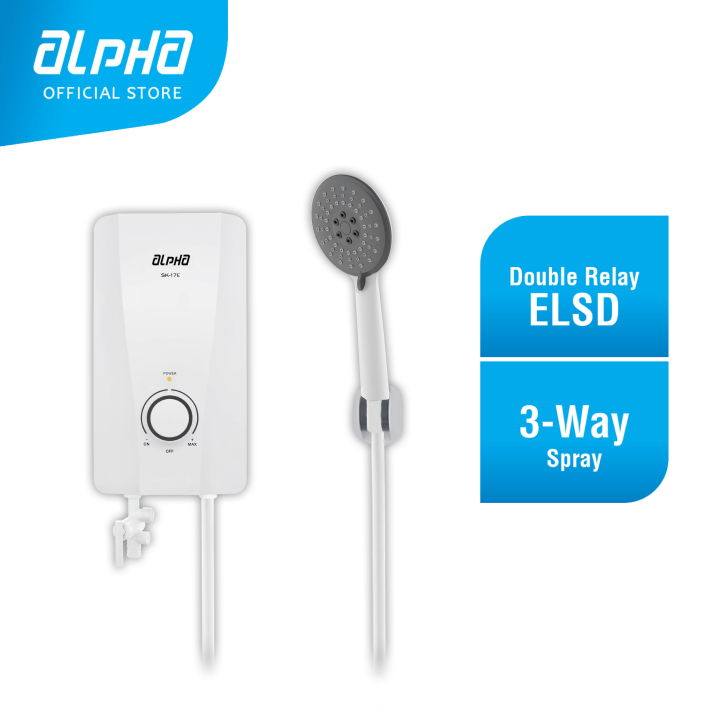 Alpha Sk17 E Shower Instant Water Heater Non Pump Lazada