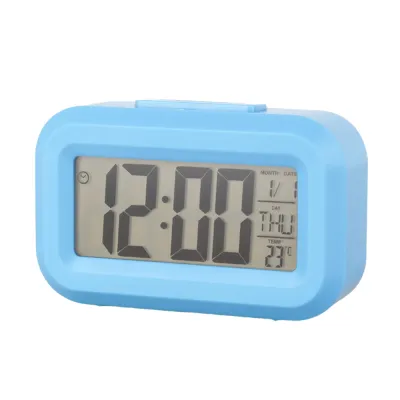 OKKFINE Temperature Display Digital Alarm Clock LCD Display Led Light LED Digital Clock High Quality Calendar Smart Digital Alarm Clock Home Decor