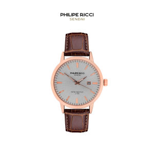 PhiLipe Ricci Sendai Jam Tangan Pria Kulit Tipis Simple Water Resist Keren Terbaru 6321L Men Watch