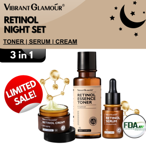 VIBRANT GLAMOUR RETINOL & VITAMIN C SET SET BRIGHTENING GLOWING SKIN KOREAN ANTI-AGING FIRMING