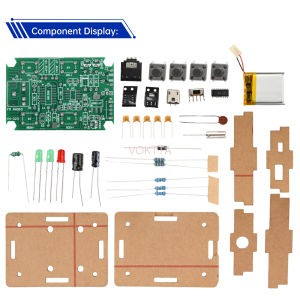 5V วิทยุ FM ชุดบัดกรี-GS1299 76-108MHz ไมโคร USB บอร์ดฝึกเครื่องจูนเสียงแบบดิจิตอล