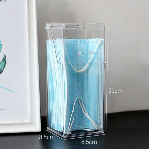 Minimalist Vanity Mask Organizer Holder Creative Household Display Mask Storage Box Flip Cover AT