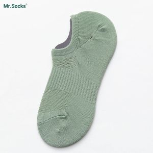 Tất cổ ngắn nam Mr.Socks có đệm cao su chống tụt gót chất liệu cotton co giãn thoáng khí - HAI-MIA-1401-1DOI