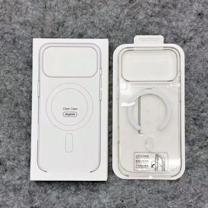 Original Animation Magnetic Case for iPhone 17 17Pro 16 pro max 15 14 13 Plus Transparent MagSafe Wireless Charge Hard PC Cover