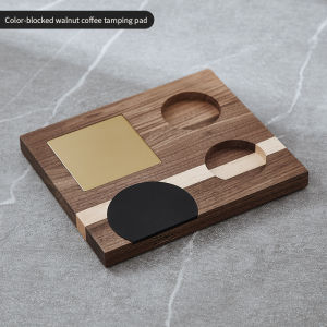 Bincoo Coffee Machine Handle Filling Pressing Plate Bracket Pressing Powder Base Walnut Storage Cloth Powder Pressing Base