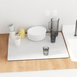 Super Absorbent Dish Drying Mat Drain Pad Coffee Machine Bottle Dinnerware Placemat mat