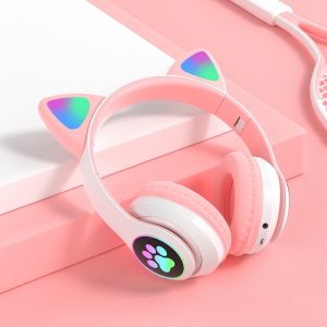Tai Nghe Mèo 23M Bluetooth Chụp Tai Tai Mèo Không Dây Bluetooth Dễ Thương Có Mic Âm Bass Mạnh Mẽ Bảo Hành 12 Tháng
