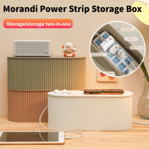 Multifunctional Power Strip Storage Box Wire Cable Sorting Box Hidden Charger Socket Organizer With Lid Cover