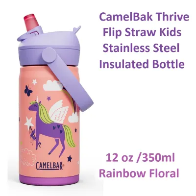 CamelBak Thrive Flip Straw Kids Insulated Steel Bottle- 12oz /350ml