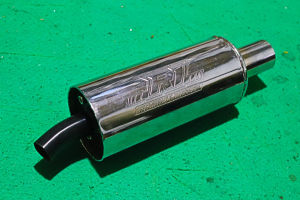 Knalpot Racing R1 Garing untuk Motor 2 Stroke - Warna Perak