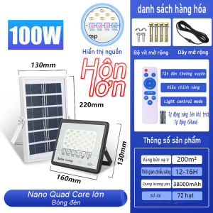 【Bảo hành 10 năm】YESQ✨Đèn năng lượng mặt trời 1000w siêu sáng đèn tiết kiệm sân vườn solar light Kiệm Điện Chống Nước Ip67