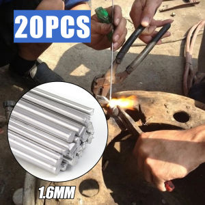 Low Temperature Easy Melt Aluminum Universal Silver Welding Rod Cored Wire Rod Solder No Need Solder Powder Weld Bar 20/10Pcs