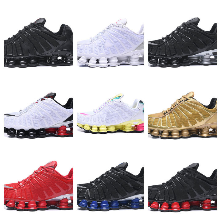 Giày Đôi Mới 2022 Giày Nam Nữ Cỡ Lớn Giày Thể Thao Shox Giày Chạy Bộ Trụ TL 36-46