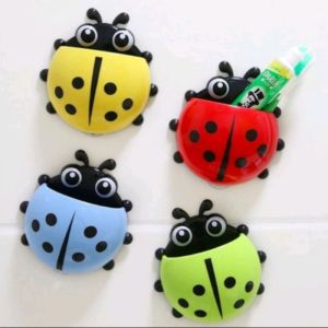 Toothbrush Holder Tempat Gantung Sikat Pasta Gigi Odol Dinding Kamar Mandi Motif Kumbang