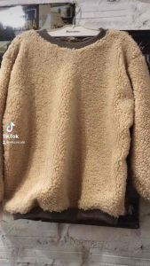 Áo hoddi lông dáng rộng nam nữ cổ tròn