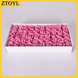 ZTOYL 50 cái hộp Xà Phòng Hoa Hồng Lãng Mạn Đám Cưới Valentine Của Ngày Tự Làm Món Quà Trang Trí Nội Thất Đảng Hoa Trang Trí Nội Thất Nguồn Cung Cấp