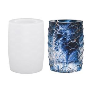 Flexible Silicone Planter Mold With Intricate Petal Embossing Resin Craft Casting Supplies DIY Vase Projects