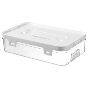 TSEVD Simple Art Marker Pen Case Large Capacity Transparent Desk Storage Box Organizer Portable Marker Pen Holder Art Supplies