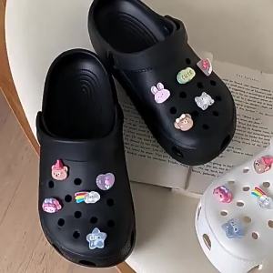 [Free Shipping] 2025 New Summer Fashion Non-Slip Ins Soft Sole Beach Clogs For Women Outdoor Sandals WomenS Closed-Toe Slippers
