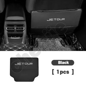 high quality For Jetour X70 plus DASHING 2021 2022 2023 2024 Car Seat Back Anti Kick Pad Leather Waterproof Car Seat Back Protector Cover With Storage Bag Interior accessories