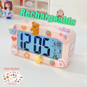 Pyra Desk Smart Clock USB Charging Auto Light Digital Clock With Alarm Temperature Calenda