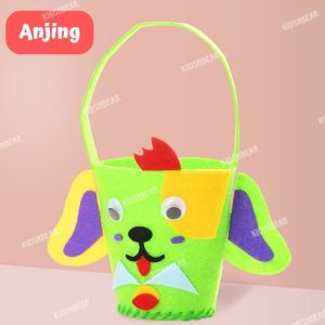 [KIDSANDBEAR] - Mainan Edukasi Anak - Mainan DIY - DIY Craft - DIY Tas Keranjang hewan - Tas Keranjang Flanel - Mainan Prakarya Anak