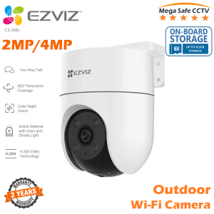 EZVIZ Outdoor Auto-Tracking 2MP/4MP Camera 12 Pre-Set dots Tracking360° Visual Coverage WaterproofColor Night VisionAI-Powered Person DetectionTwo-Way Talk Support MicroSD Card up to 512GB | CS-H8c