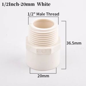 ANANAA 5Pcs Male Threaded Male Thread Connector Straight Structure Quick Connection Straight Pipe Connector Corrosion Resistant Water Tube Joint Garden Irrigation