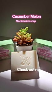 K-Beauty by Meldhen Niacinamide Soap 100g for Dry Dull & Uneven Skin Cucumber Melon Shea Butter